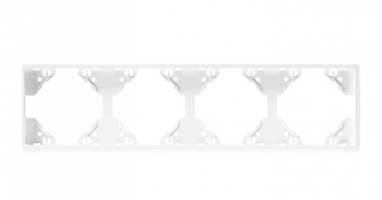 FOUR-GANG HORIZONTAL FRAME WHITE 